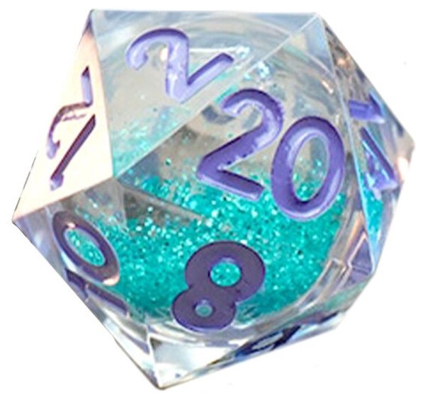 D20 Würfel - Elixir Liquid Core Disco Vibes