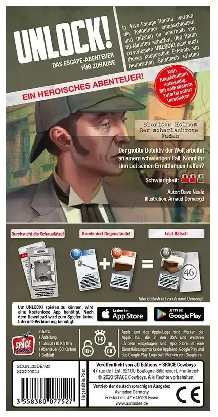 Unlock! - Heroic Adventures - Sherlock Holmes: Der scharlachrote Faden Einzelszenario