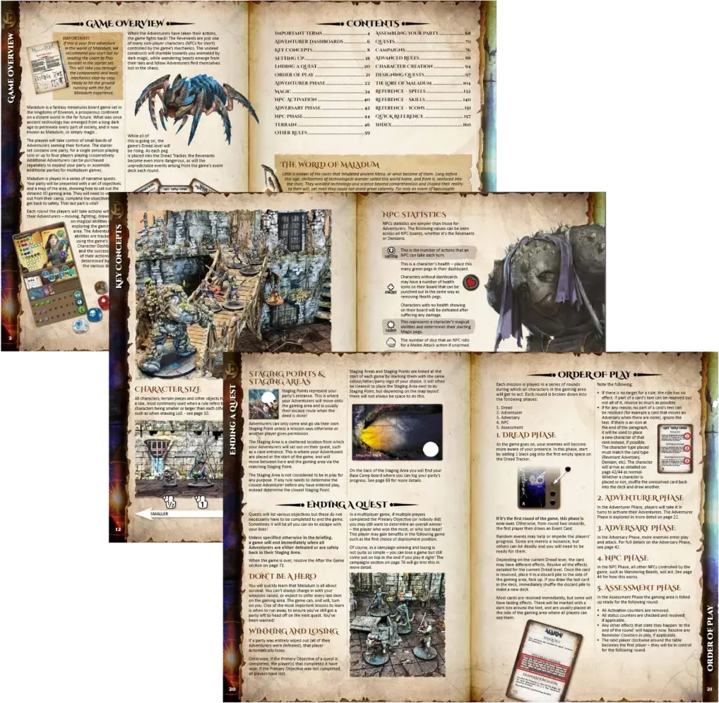 Maladum Deluxe Rulebook - DE