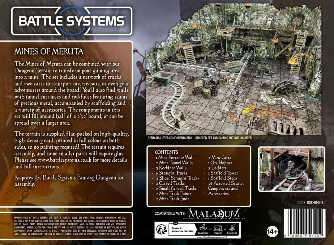 Maladum - Dungeons of Enveron - Mines of Meruta - EN