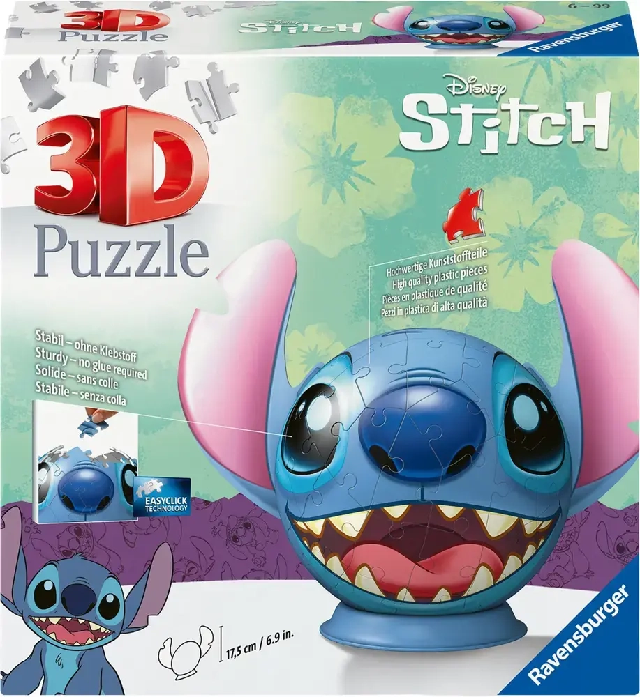 Puzzle-Ball Stitch mit Ohren