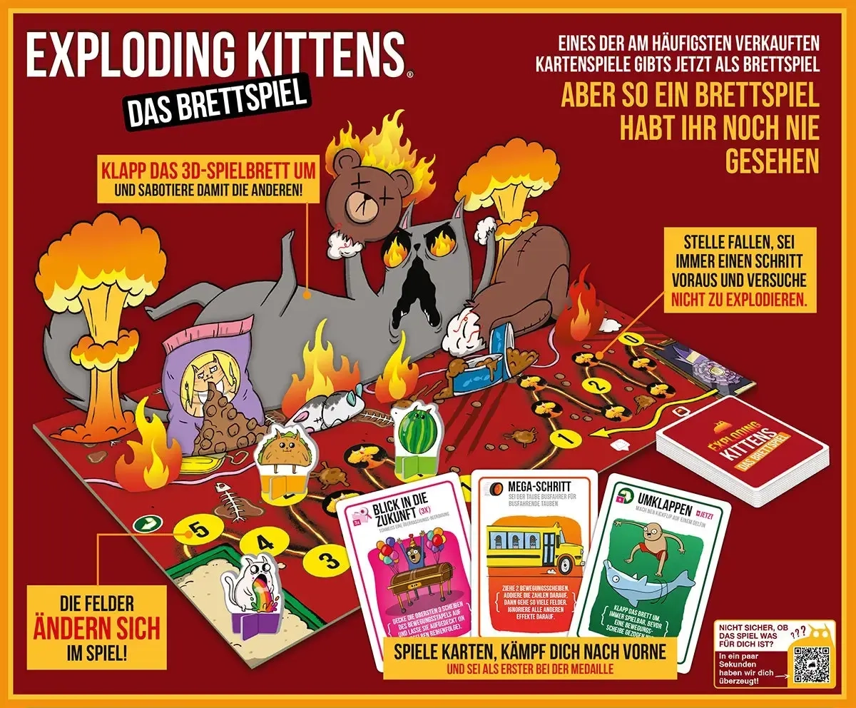 Exploding Kittens - Das Brettspiel - DE