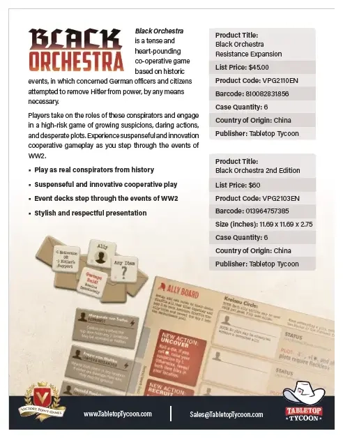 Black Orchestra - Resistance Expansion - EN