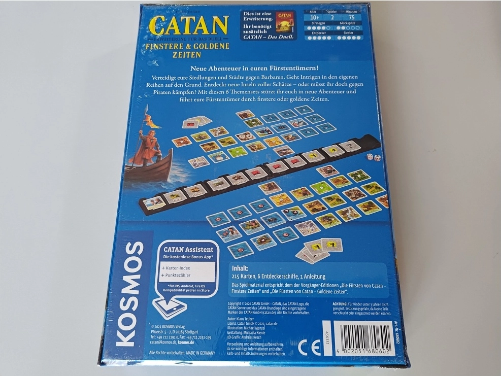 Catan - Das Duell - Erweiterung - Finstere & Goldene Zeiten (Leicht defekte Verpackung)