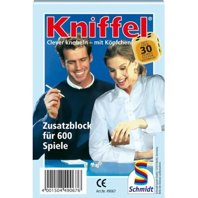 Kniffelblock (1 Stk für 600 Spiele)