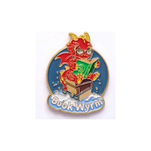 Quest's Reward Fine Art Pins Book Wyrm