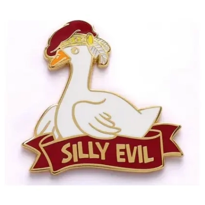 Alternative Alignments Enamel Pin Silly Evil Goose