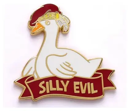 Alternative Alignments Enamel Pin Silly Evil Goose