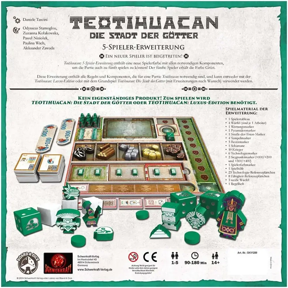 Teotihuacan: 5-Spieler-Erweiterung