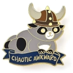 Quest's Reward Fine Art Pins: Chaotic Awkward Raccoon