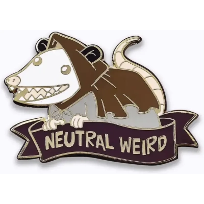 Quest's Reward Fine Art Pins: Neutral Weird Opossum