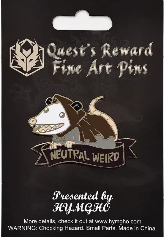 Quest's Reward Fine Art Pins: Neutral Weird Opossum