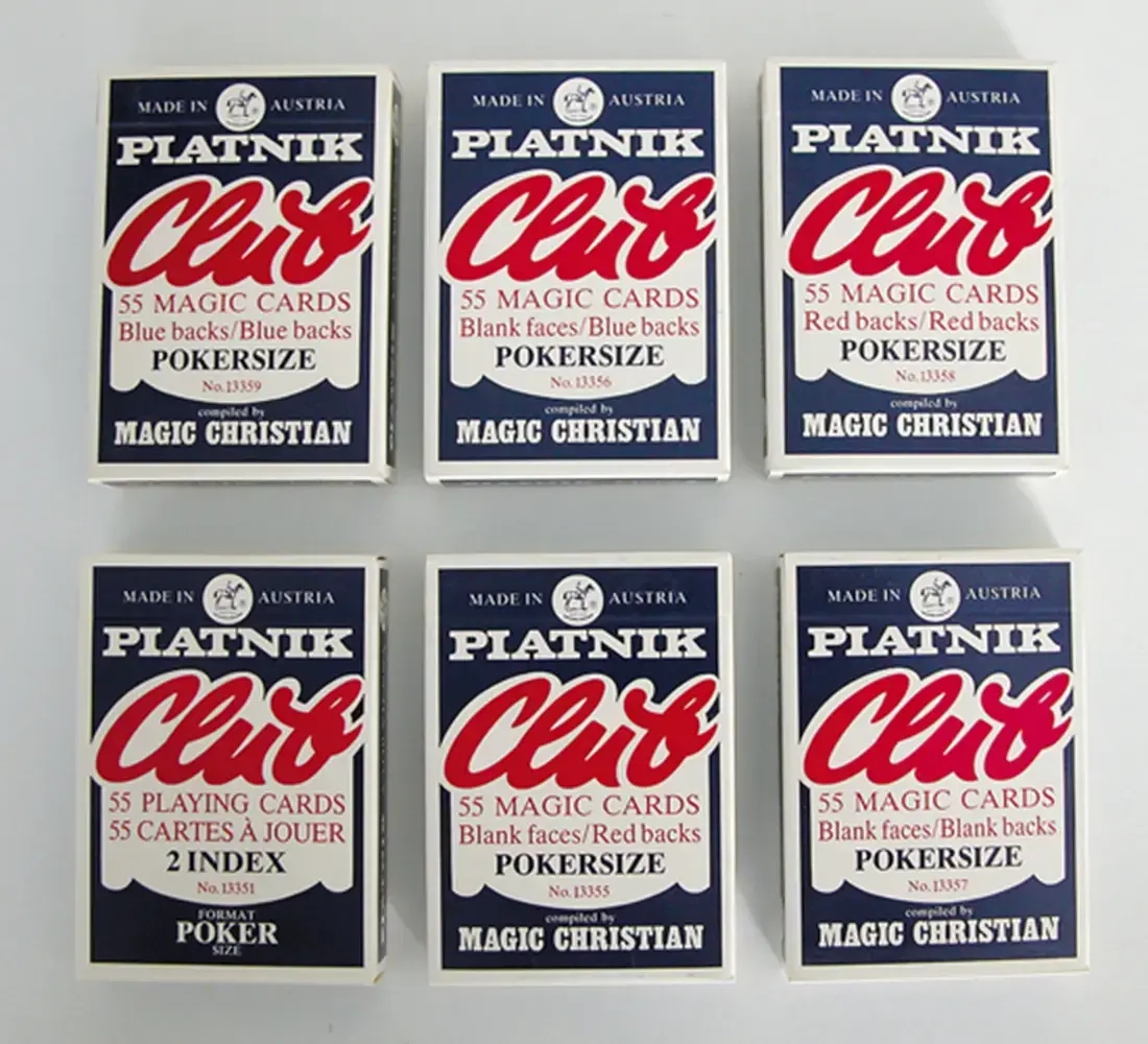 Magic Club Poker Blank/Red