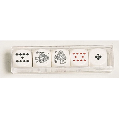 Pokerwürfel 16 mm (5 Stück)