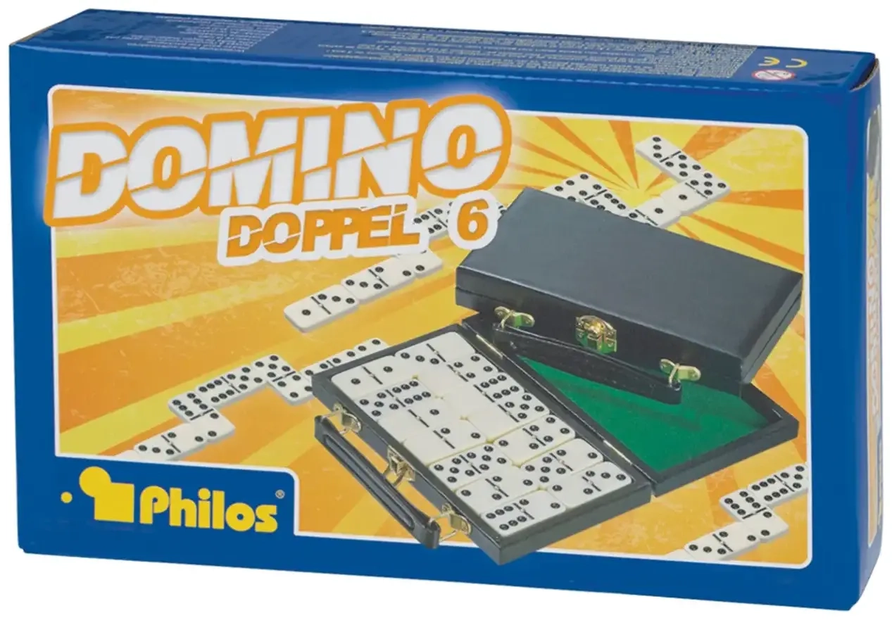 Domino - Doppel 6 - Kunstlederkoffer 