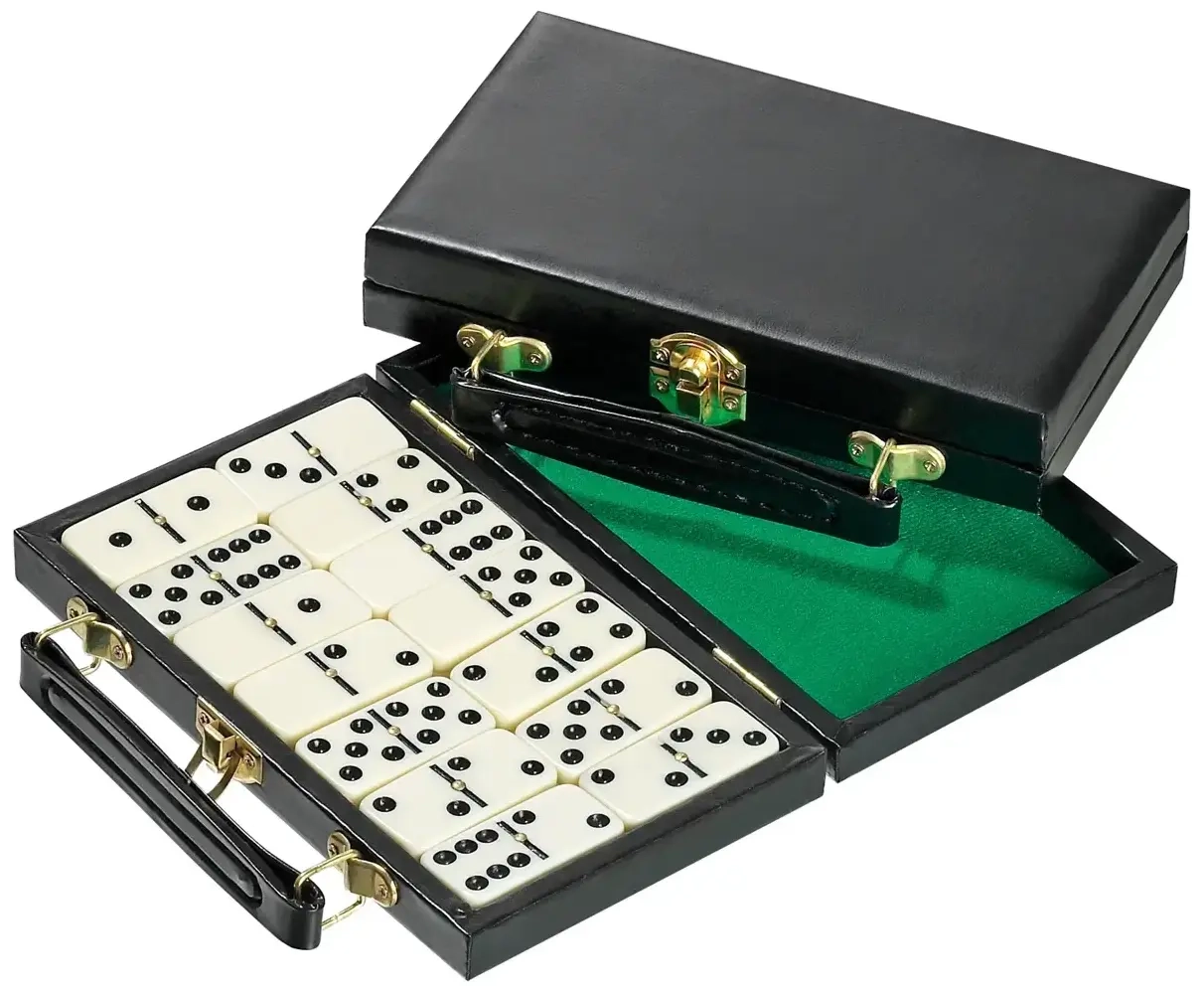 Domino - Doppel 6 - Kunstlederkoffer 