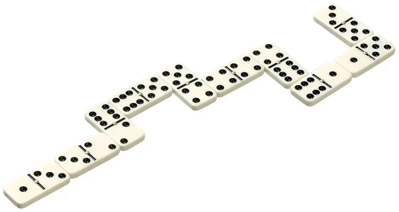 Domino - Doppel 6 - Kunstlederkoffer 
