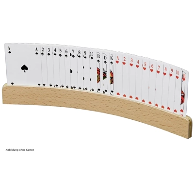 Spielkartenhalter aus Holz - 33 cm