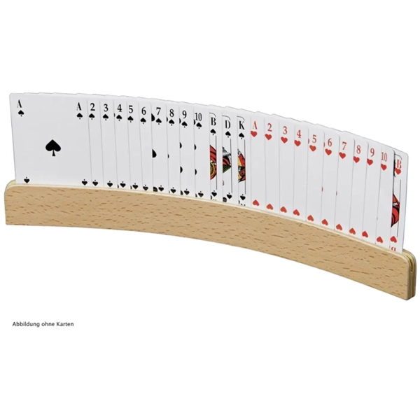 Spielkartenhalter aus Holz - 33 cm