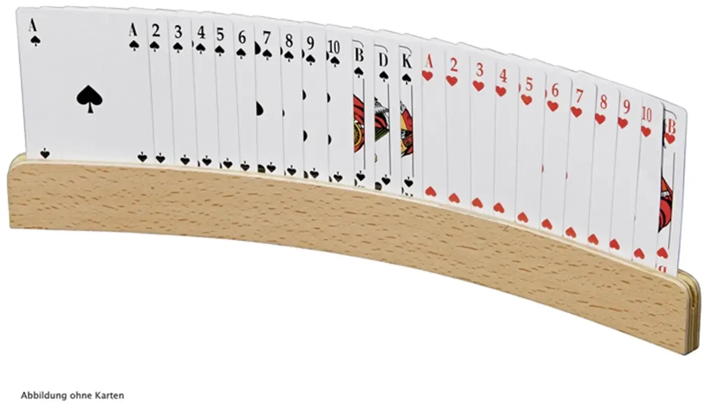 Spielkartenhalter aus Holz - 33 cm