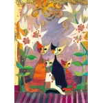 Katzen unter den Lilien
