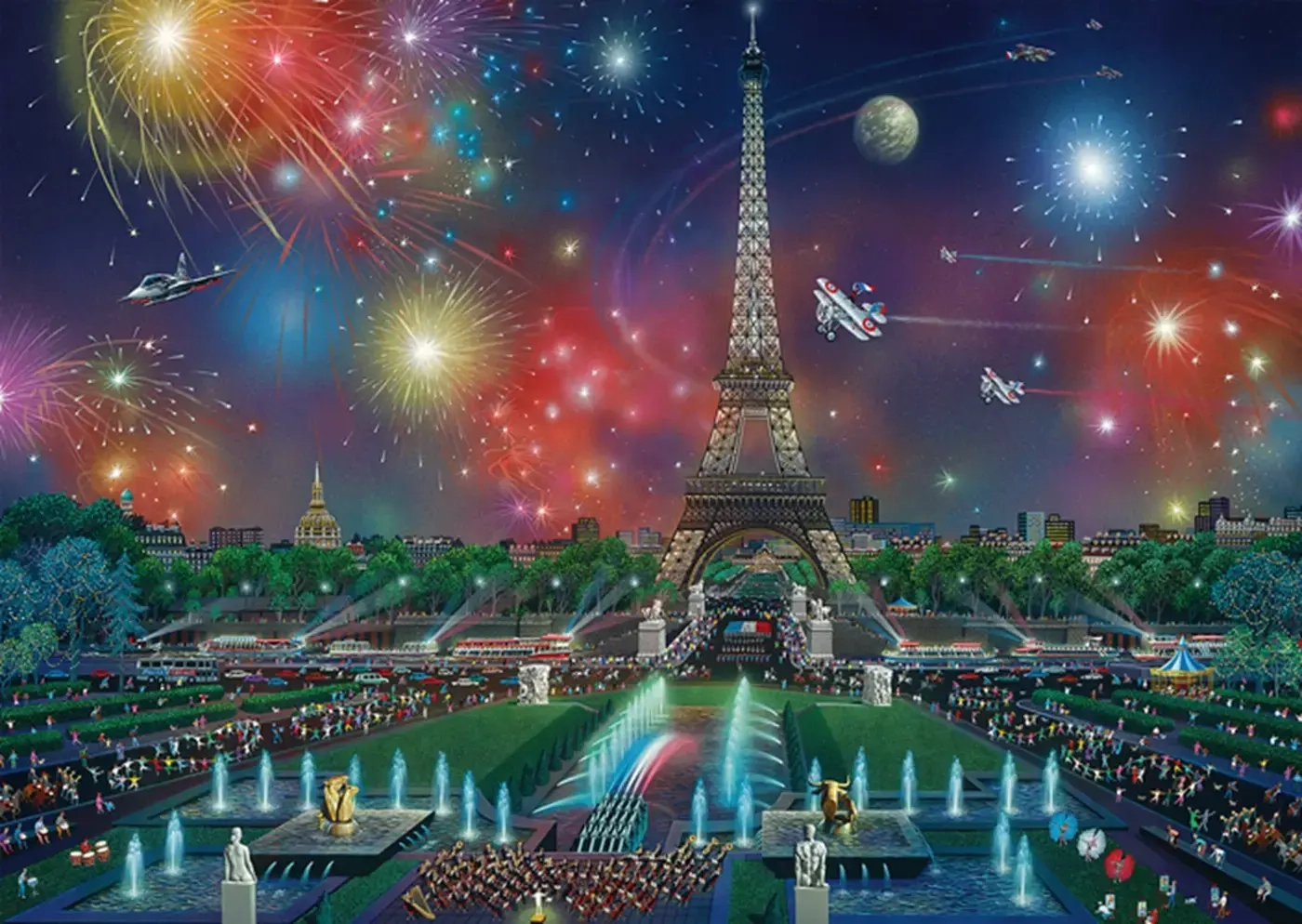 Alexander Chen, Feuerwerk am Eiffelturm