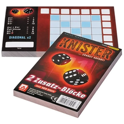 Knister - Zusatzblöcke 2x80 Blatt