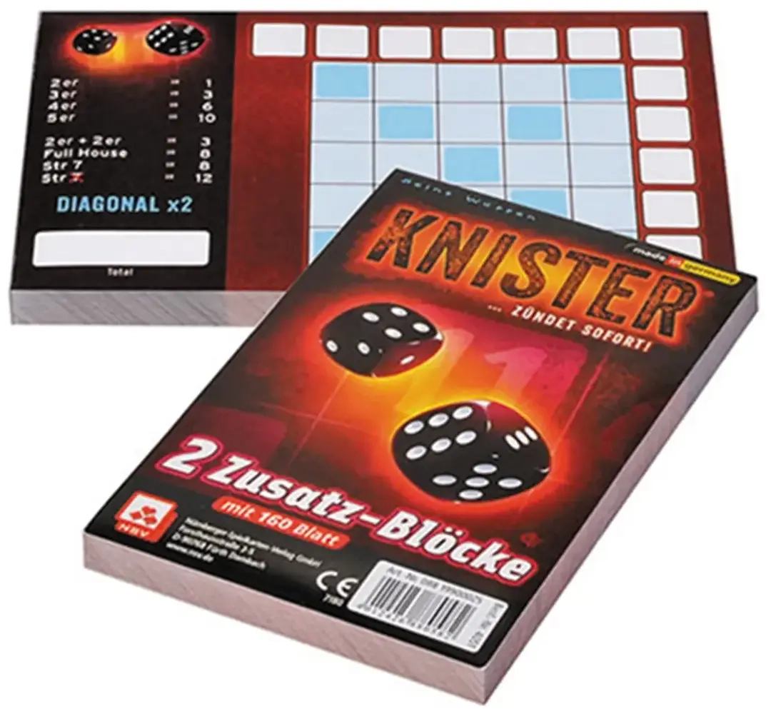 Knister - Zusatzblöcke 2x80 Blatt
