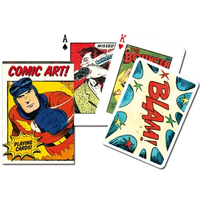 Collectors Cards Poker, Vintage Comic Art