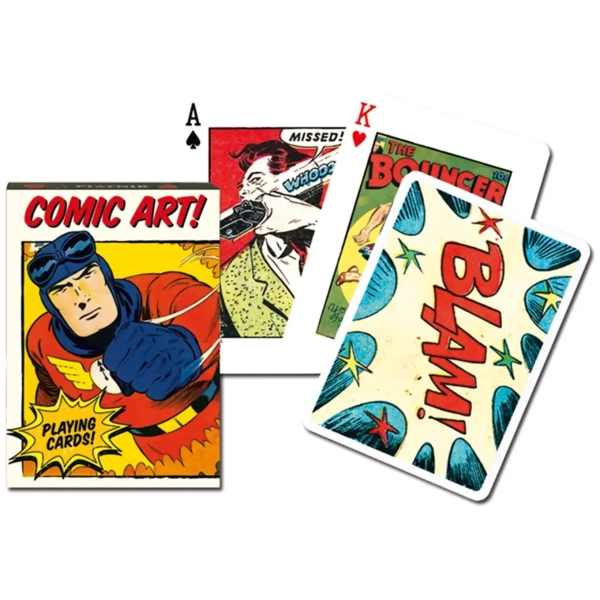 Collectors Cards Poker, Vintage Comic Art