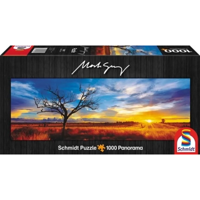 Australien, Oak Wüste im Sonnenuntergang