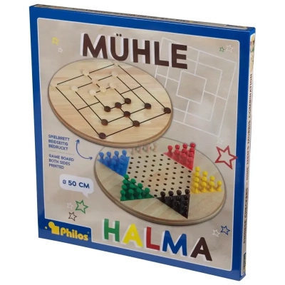 Halma-Mühle-Kombination - maxi