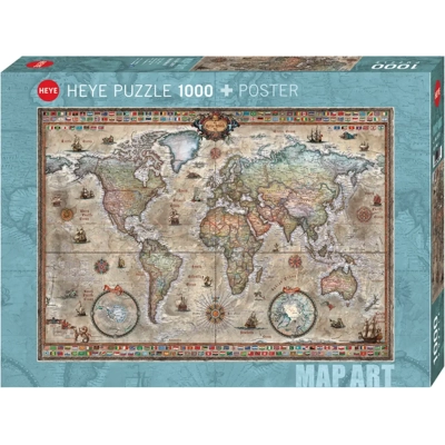 Retro Weltkarte