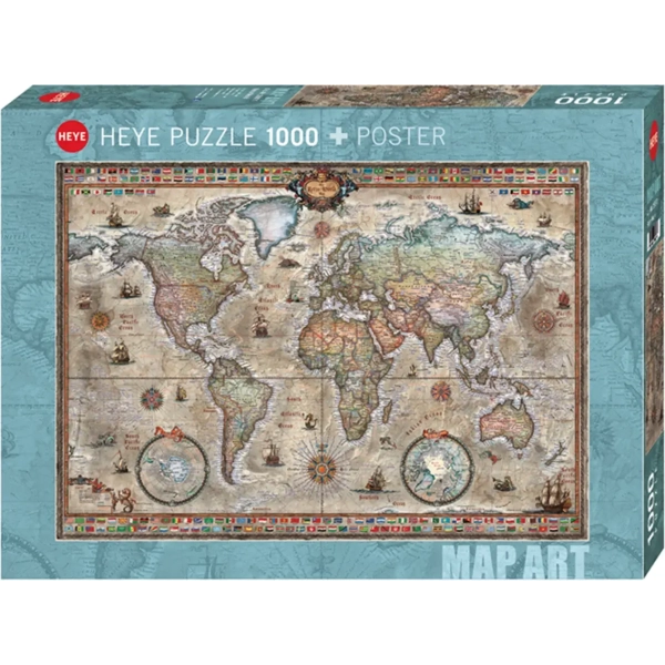 Retro Weltkarte