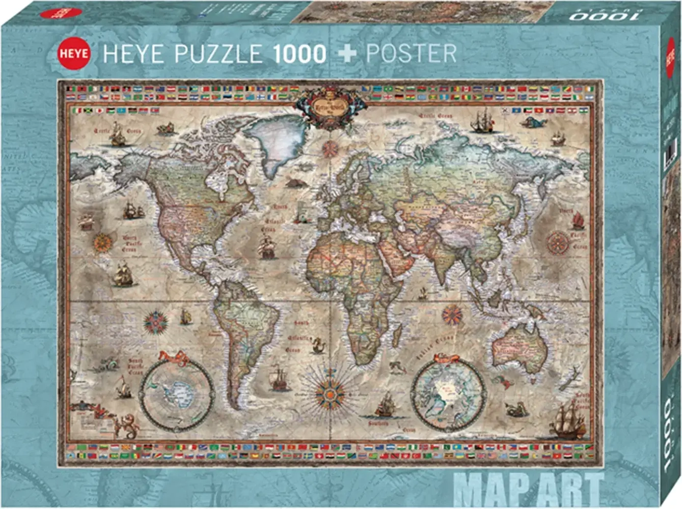 Retro Weltkarte