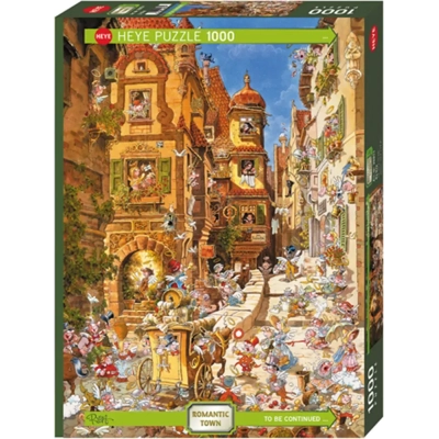 Romantische Stadt bei Tag