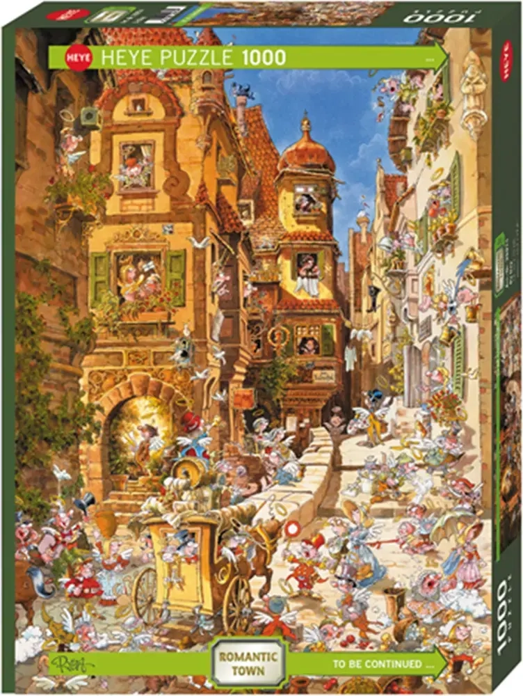 Romantische Stadt bei Tag
