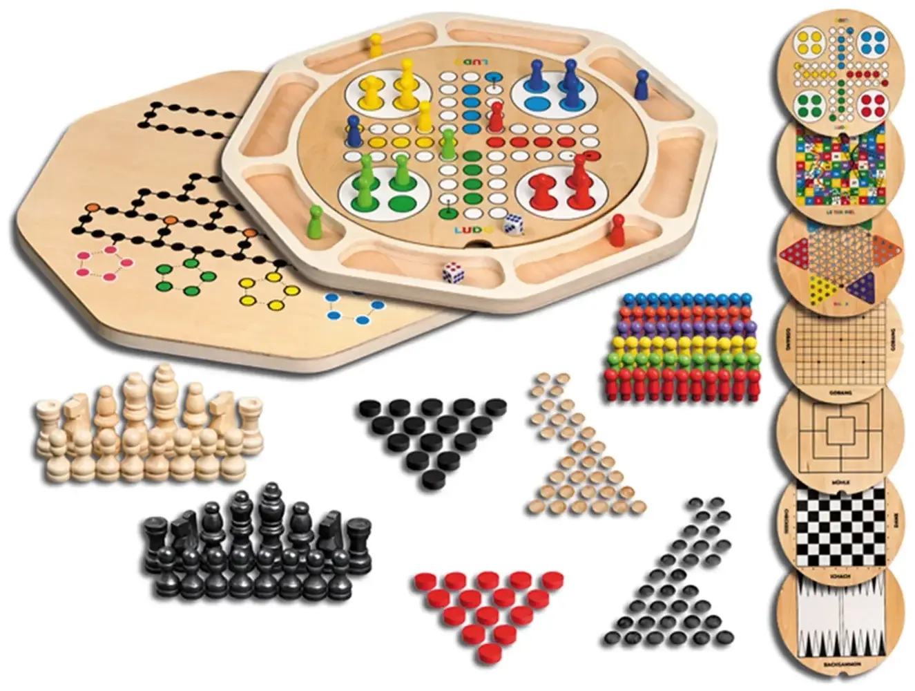 Holz-Spielesammlung 9