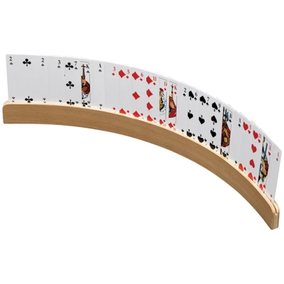 Spielkartenhalter aus Holz - 50 cm