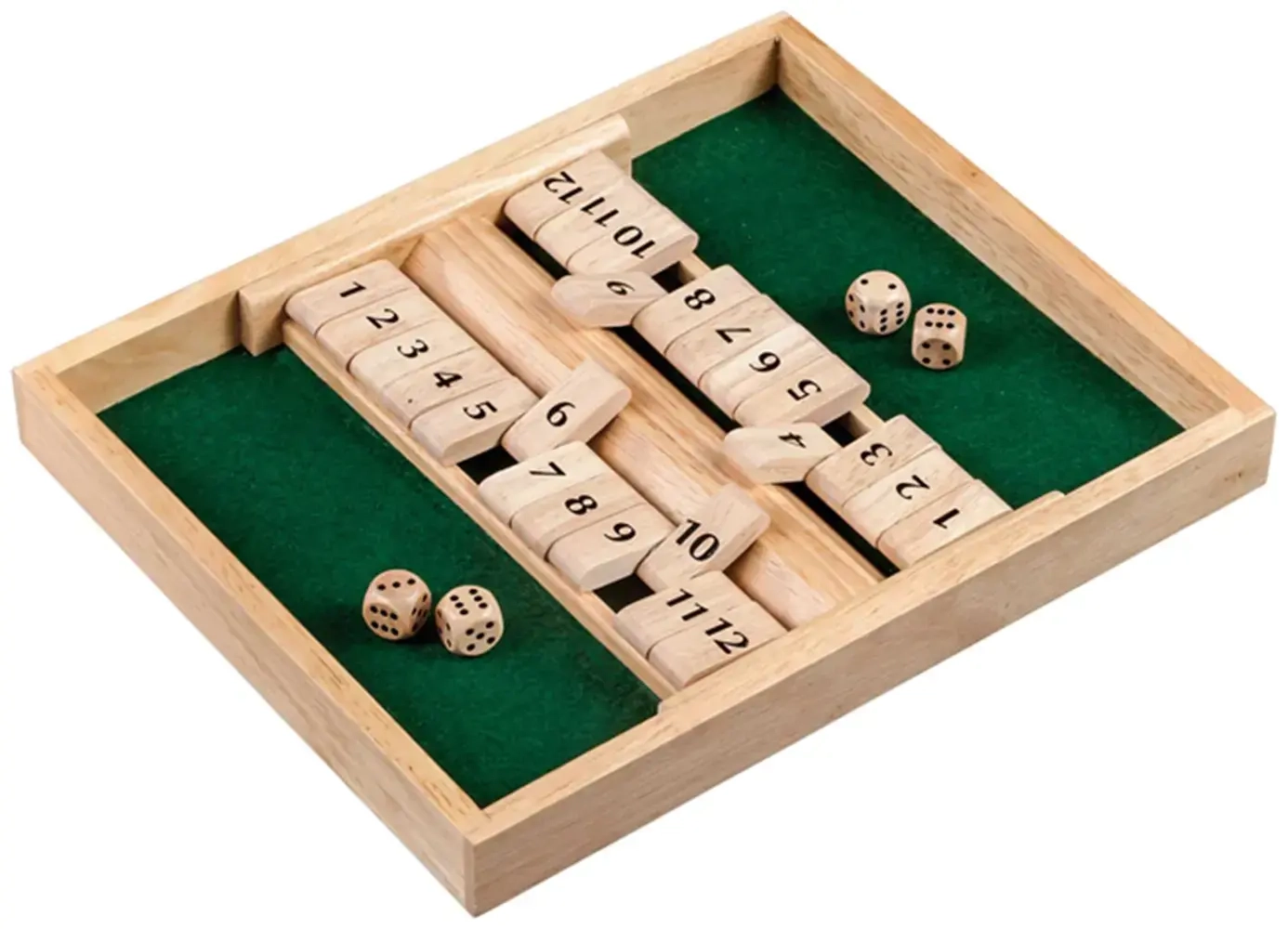 Shut the Box - 12er für 1-2 Personen