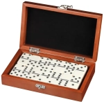 Domino - Doppel 6 - Olivenholz