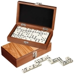 Domino - Doppel 6 - Olivenholz