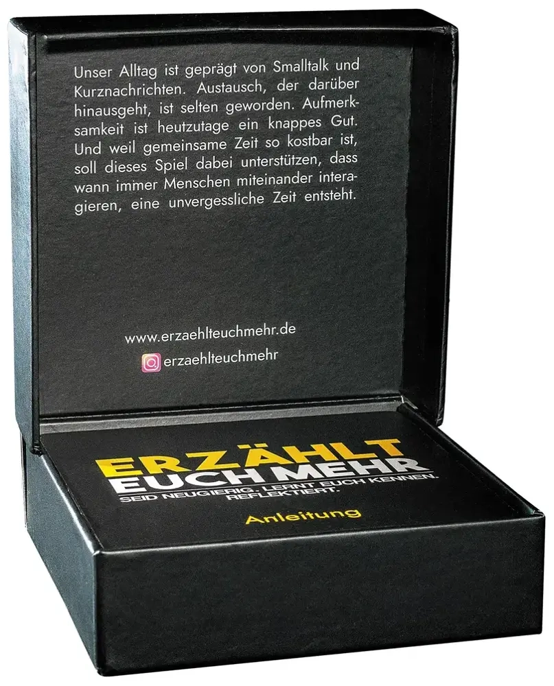 Erzählt euch mehr