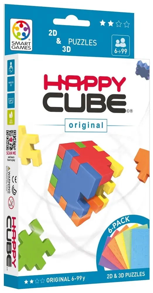 Happy Cube - Original 6-pack cardboardbox