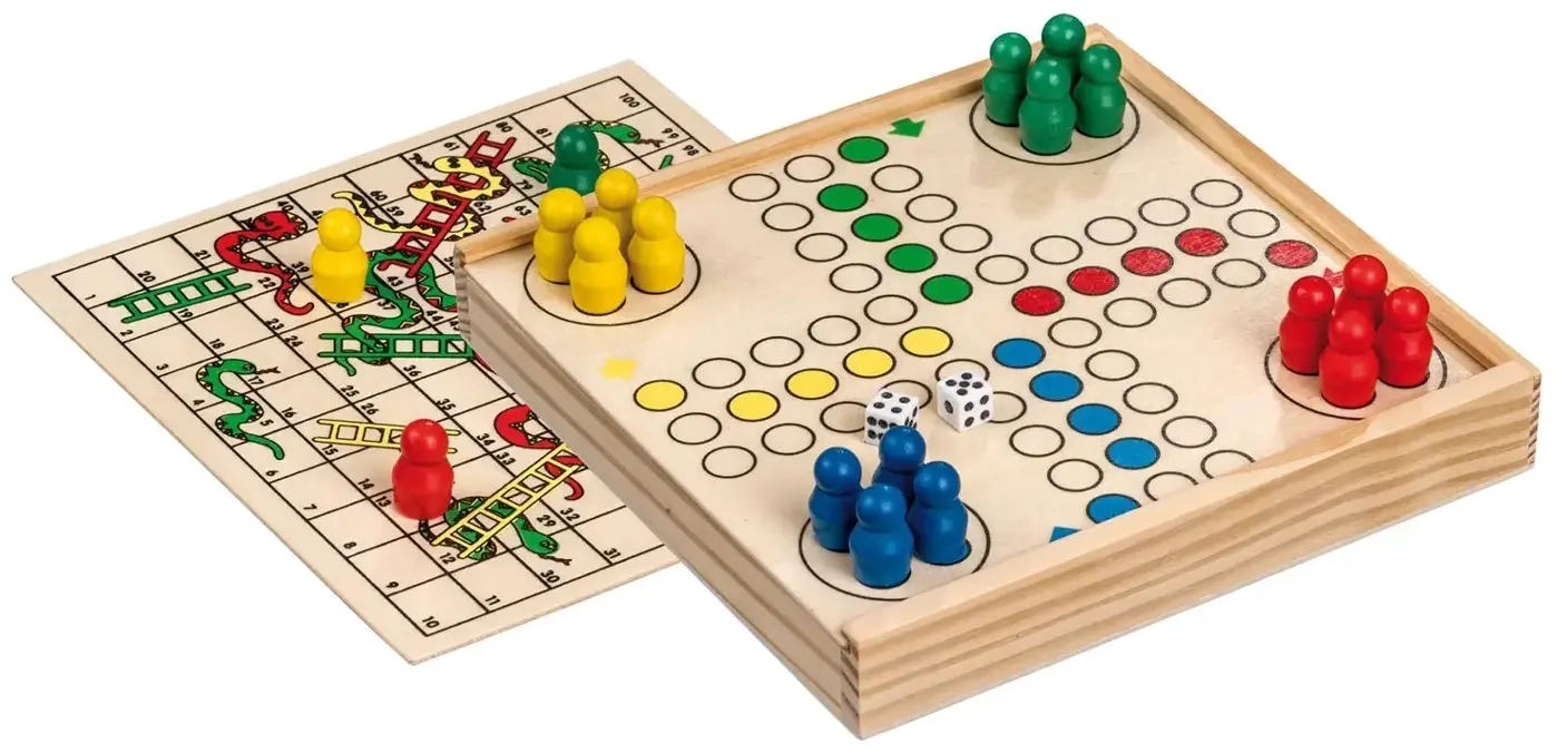 Würfelspiel-Schlangenspiel-Kombination - mini