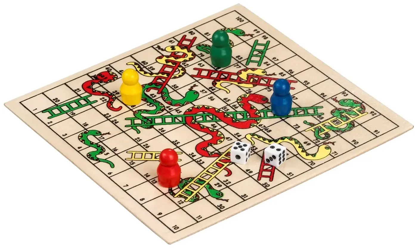 Würfelspiel-Schlangenspiel-Kombination - mini