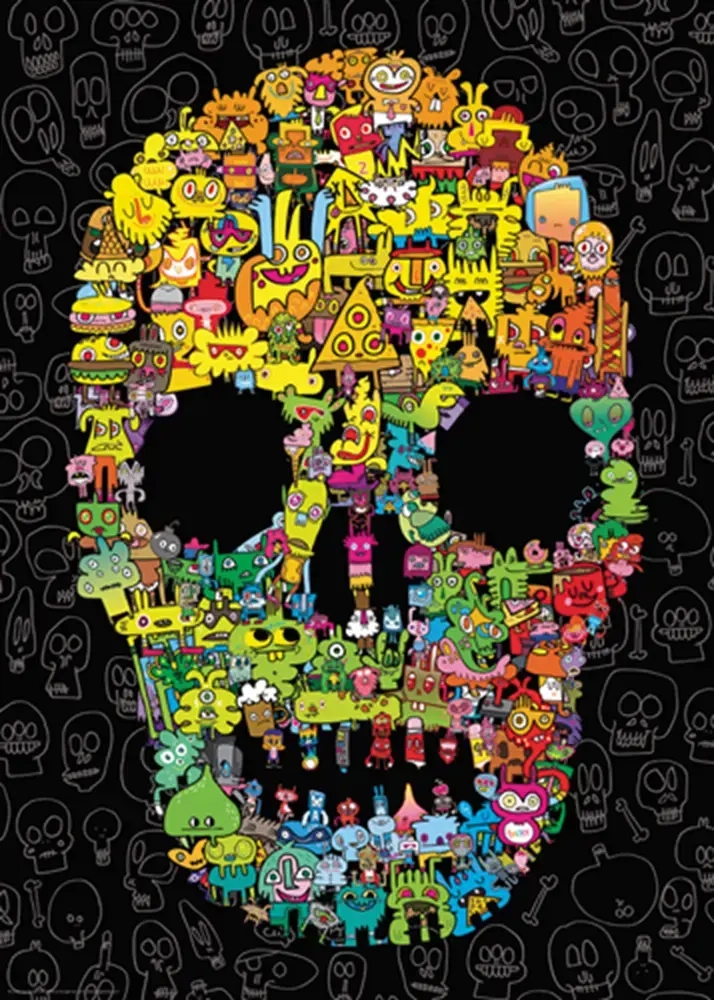 Jon Burgerman - Doodle Skull