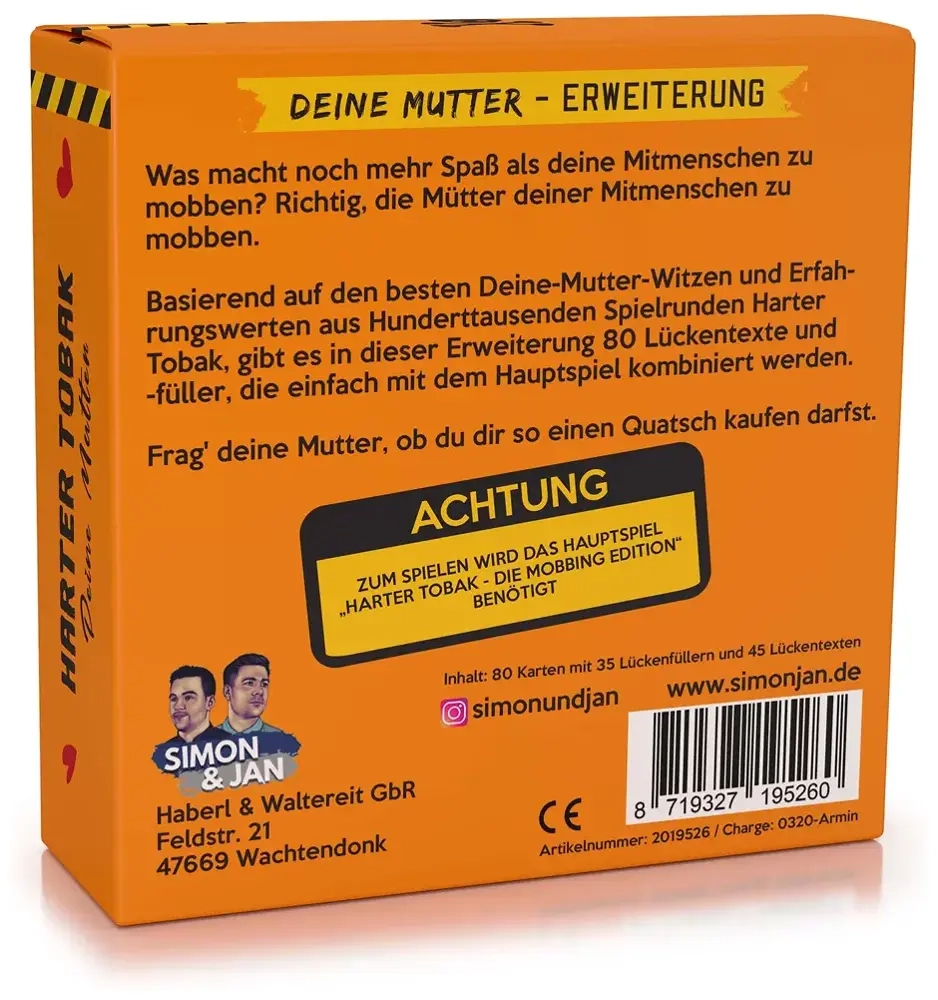 Harter Tobak - Deine Mutter - Erweiterung