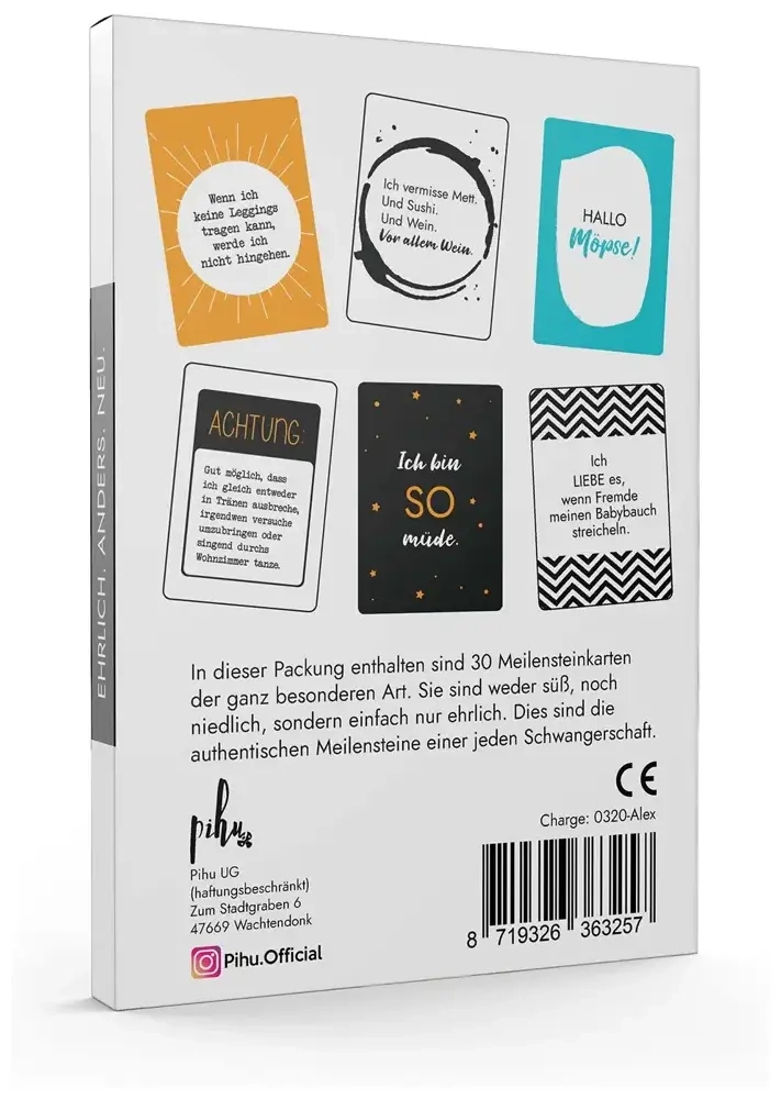 Meilensteinkarten Schwangerschaft