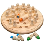 Memo Spiel (rund aus Holz)